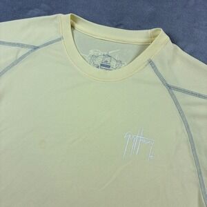 Guy Harvey Champion Bluewater Double Dry Performance Shirt Sz XL Yellow Fishing